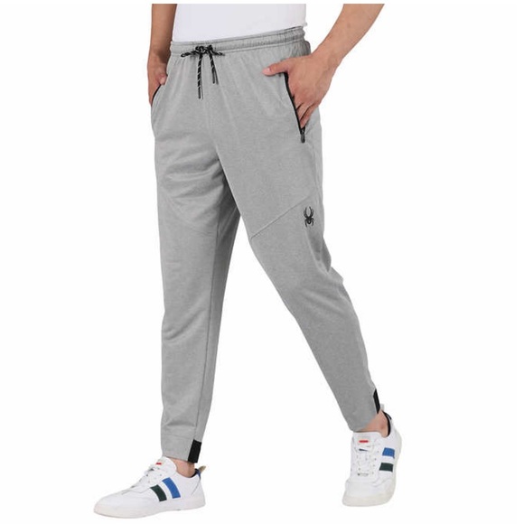 thumbnail image 2 of Men's Spyder Logo Jogger Joggers Sweat Pants Heather Grey Size... 2 of 10